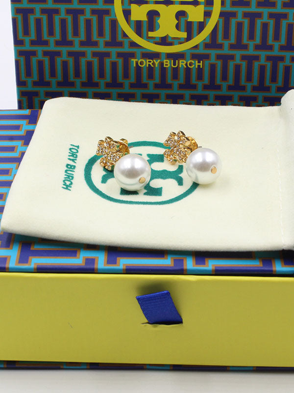 حلق توري بورش لولو كريستال ذهبي حلق tory burch