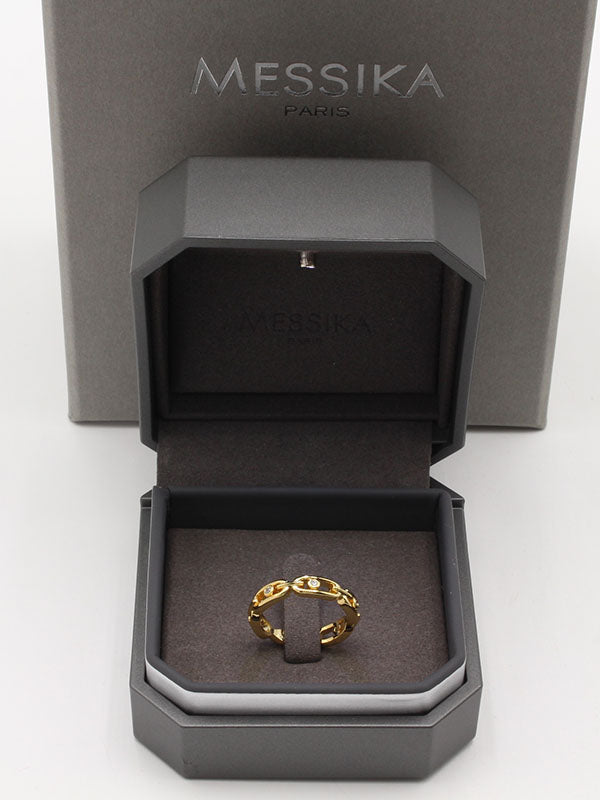 خاتم ميسيكا دبله زركون الجديده خواتم messika ذهبي 6