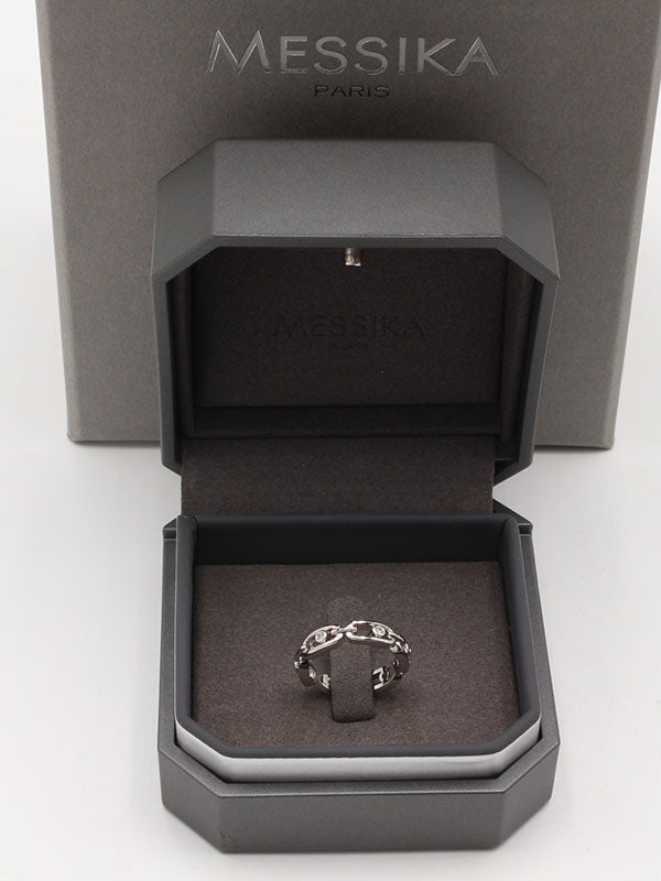 خاتم ميسيكا دبله زركون الجديده خواتم messika فضي 5