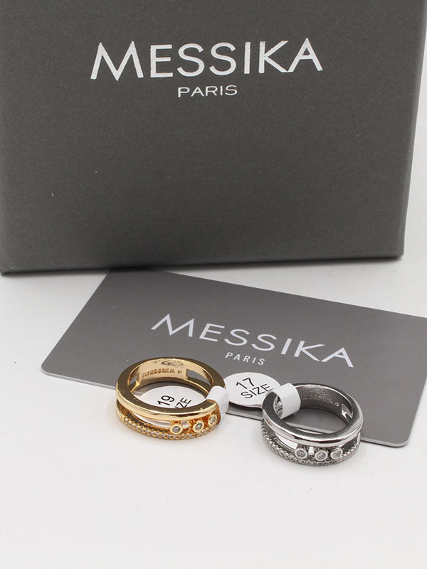 خاتم ميسيكا زركون ميتال لاينز خواتم messika