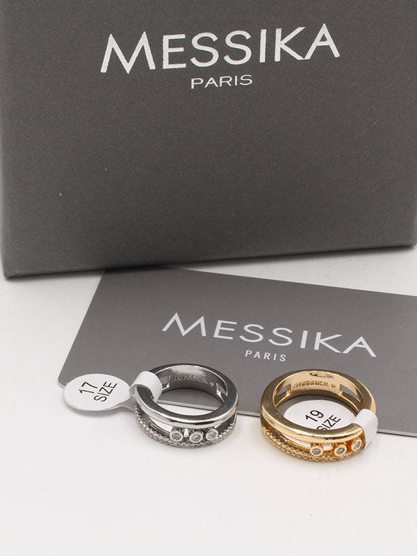 خاتم ميسيكا زركون ميتال لاينز خواتم messika