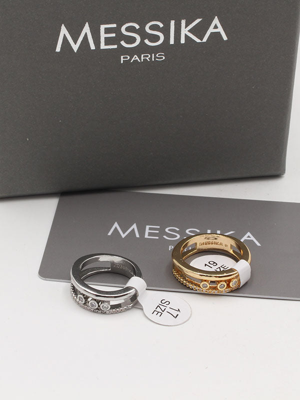 خاتم ميسيكا زركون ميتال لاينز خواتم messika