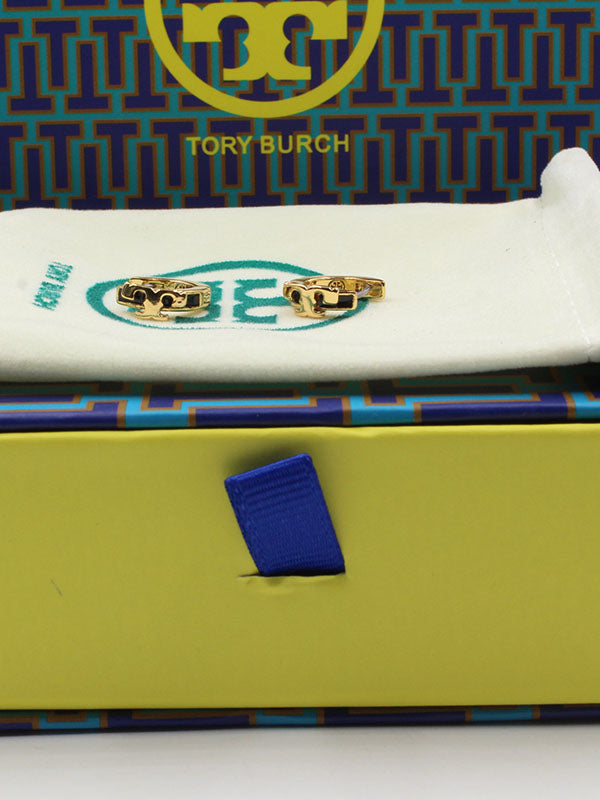 حلق توري بورش سيركل لوقو صغير حلق tory burch اسود