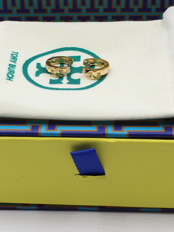 حلق توري بورش سيركل لوقو صغير حلق tory burch