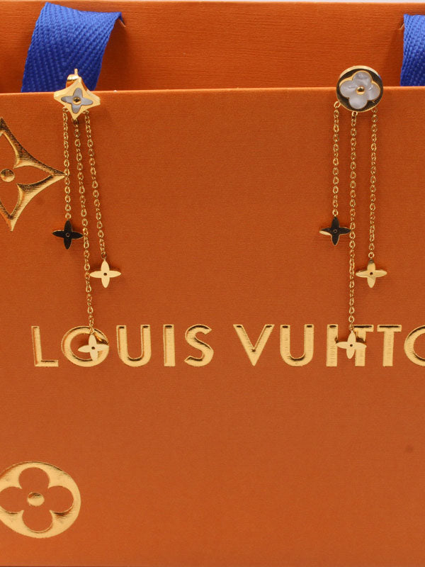 حلق لويس فيتون وايت شيل طويل حلق louis vuitton