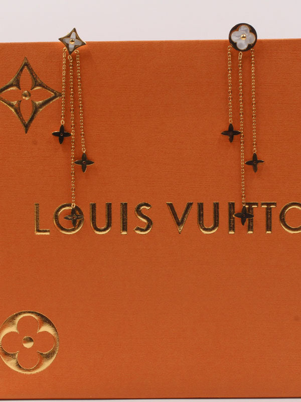 حلق لويس فيتون وايت شيل طويل حلق louis vuitton
