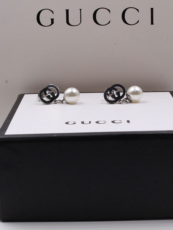 حلق قوتشي لولو ميتال ذهبي حلق gucci