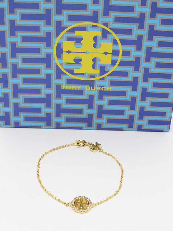 اسواره توري بورش ناعمة زركون لوقو اسواره tory burch ذهبي