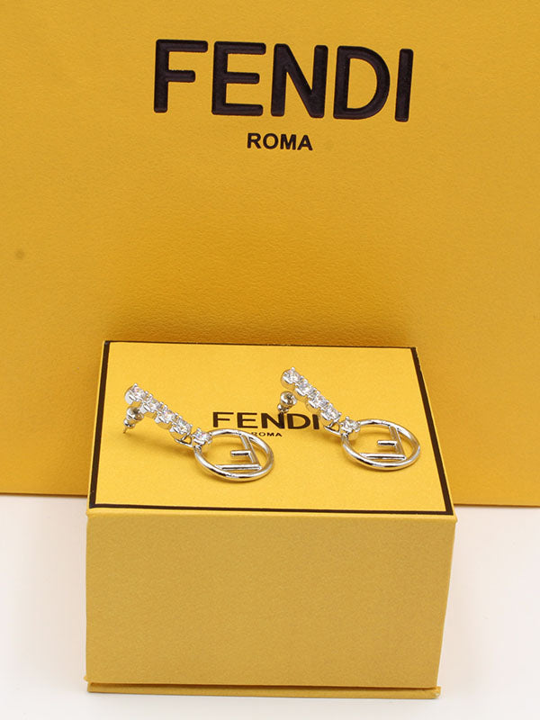 حلق فندي طويل بلوقو حلق fendi