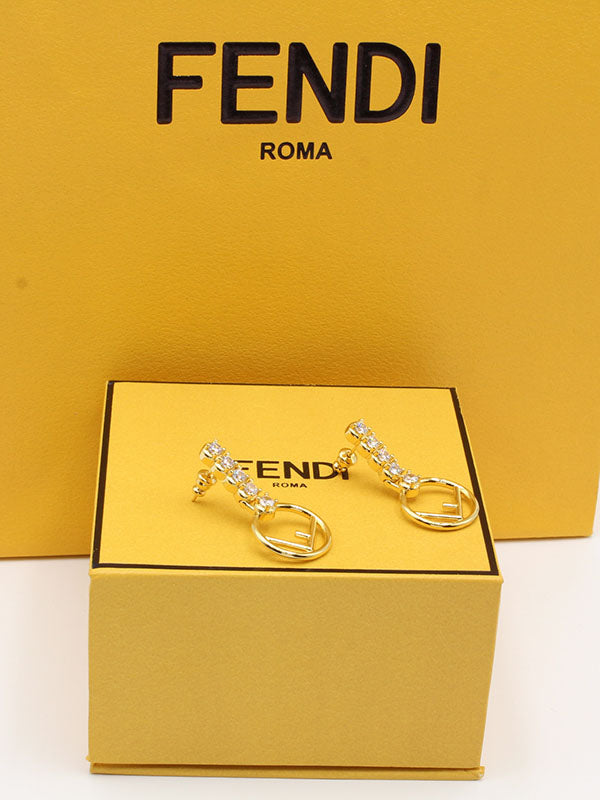 حلق فندي طويل بلوقو حلق fendi