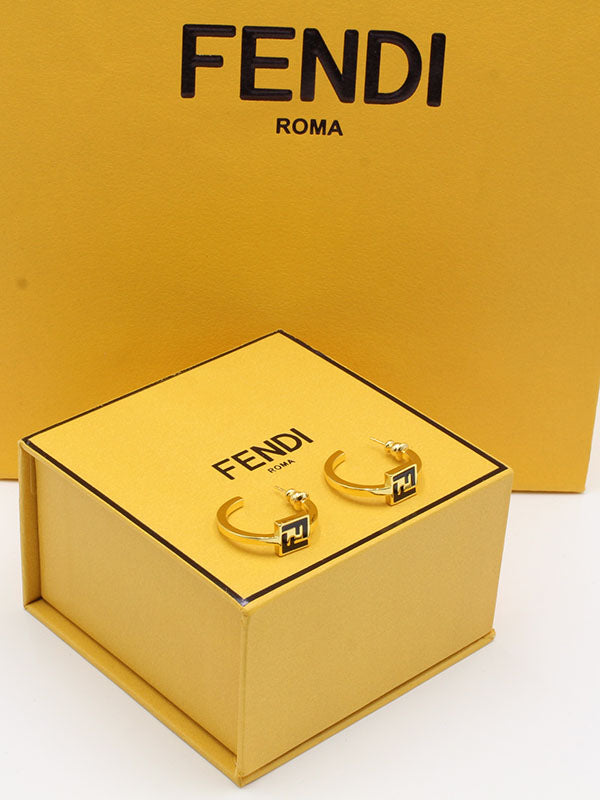 حلق فندي كيرف لوقو حلق fendi