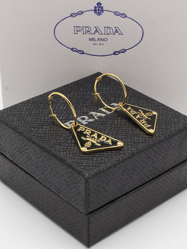 حلق برادا بندنت لوقو حلق brada اسود ذهبي