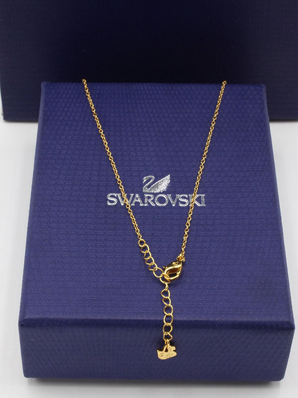 سلسال سواروفسكي سيركل اند فلاور ذهبي. سلسال Swarovski