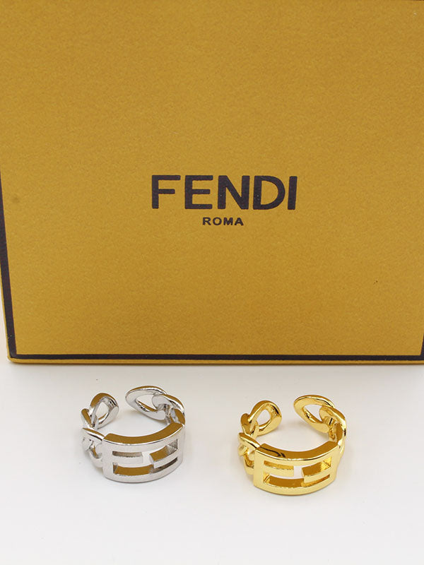 خاتم فندي جنزير لوقو خواتم fendi