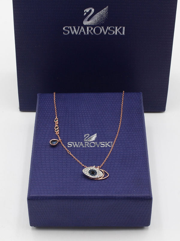 سلسال سواروفسكي كي روز اند سلفر سلسال Swarovski نحاسي
