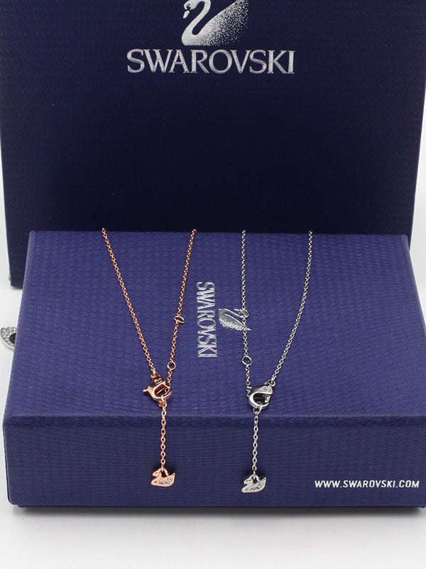 سلسال سواروفسكي كي روز اند سلفر سلسال Swarovski