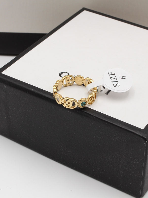 دبلة قوتشي ملونه ناعمة خواتم gucci
