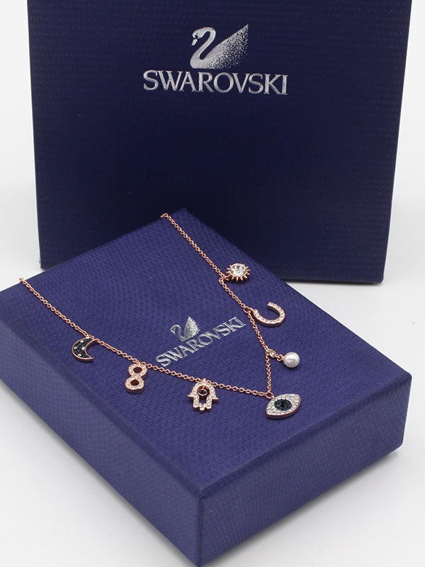 سلسال سواروفسكي ايز روز قولد سلسال Swarovski