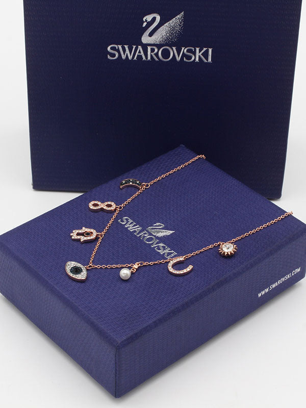 سلسال سواروفسكي ايز روز قولد سلسال Swarovski