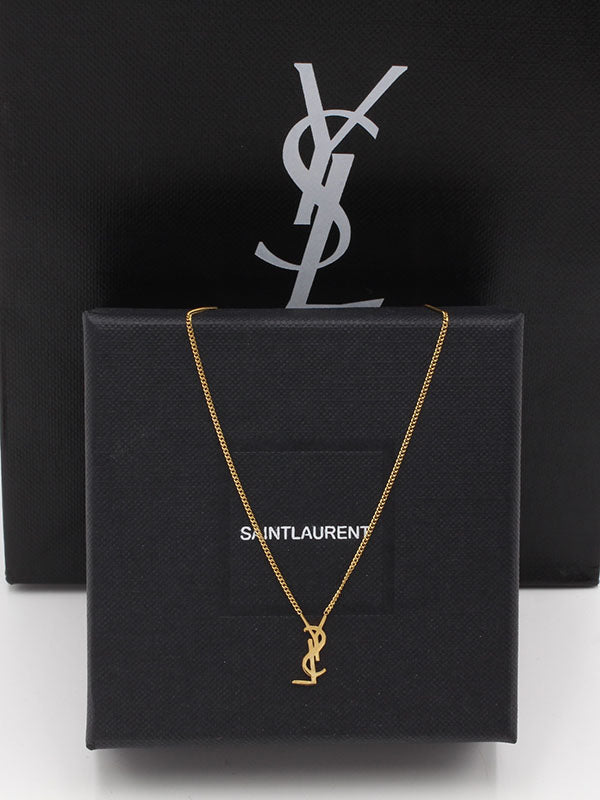 سلسال ايف سان لوران ناعم سلسال ysl ذهبي