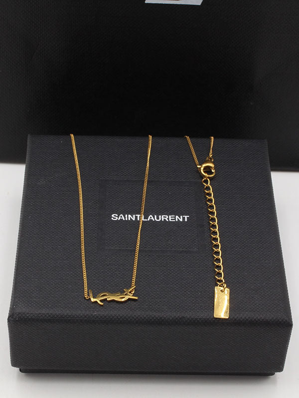 سلسال ايف سان لوران سمبل ناعم سلسال ysl ذهبي