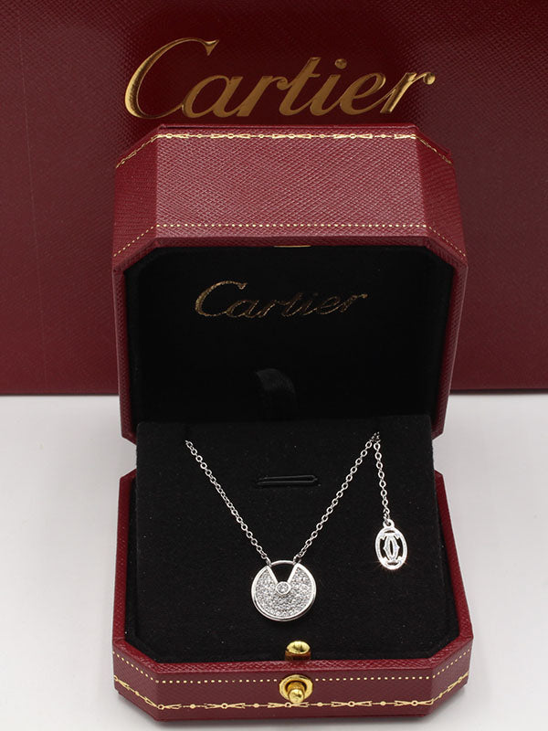 سلسال كارتير لوف زركون لوقو سلسال CARTIER فضي