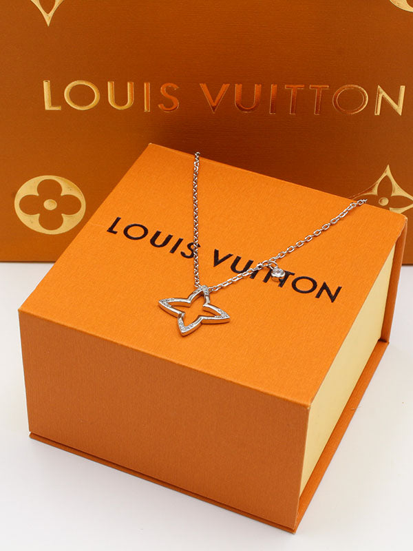 سلسال لويس فيتون ون فلاور سلسال louis vuitton فضي