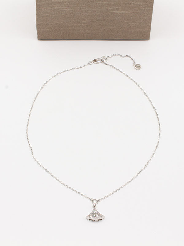 سلسال بولغاري زركون ناعم سلسال bvlgari فضي