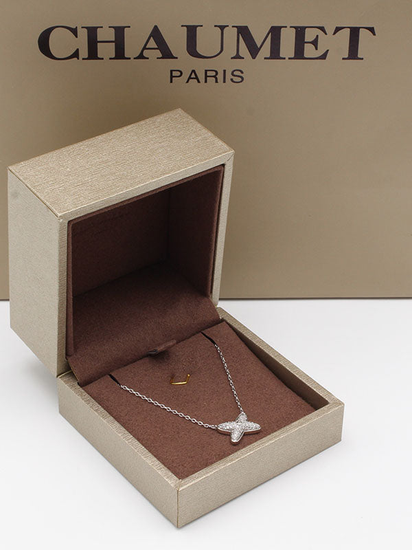 سلسال شوميه زركون فضي سلسال chaumet