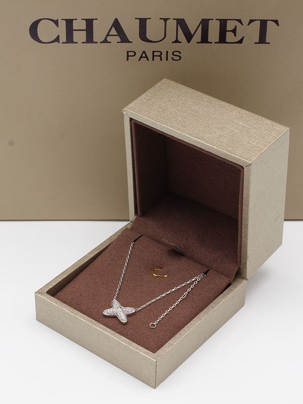 سلسال شوميه زركون فضي سلسال chaumet