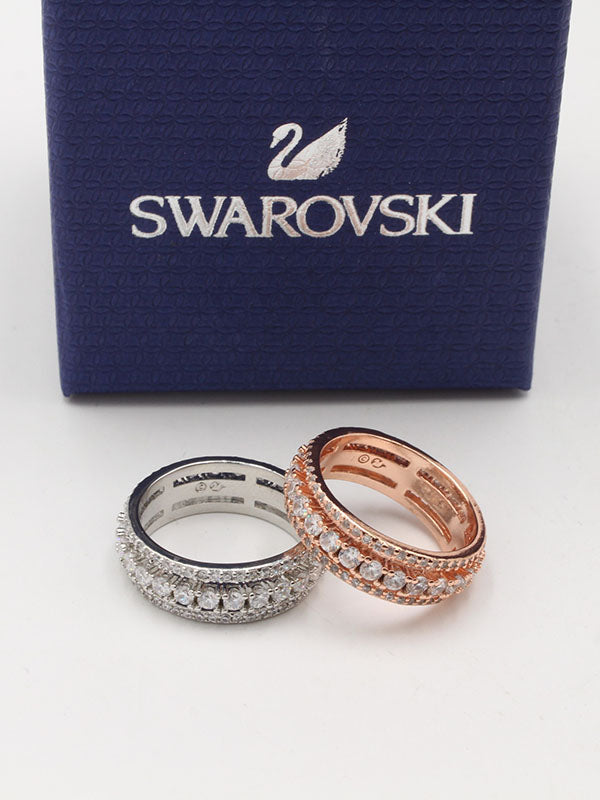 خاتم سواروفسكي دبله زركون خواتم Swarovski