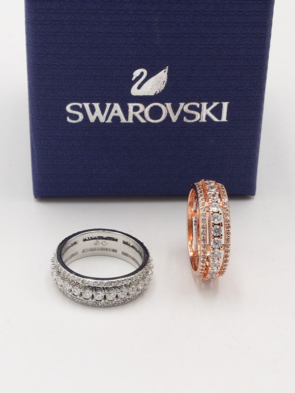 خاتم سواروفسكي دبله زركون خواتم Swarovski