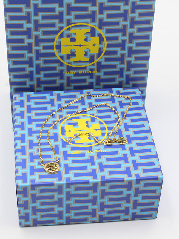 سلسال توري بورش ناعمة زركون لوقو سلسال tory burch