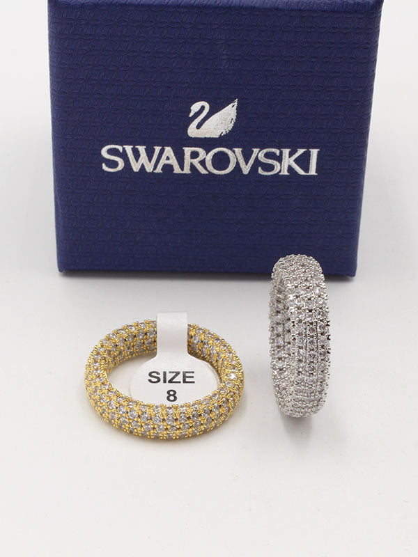 خاتم سواروفسكي دبلو فل زركون سهره خواتم Swarovski