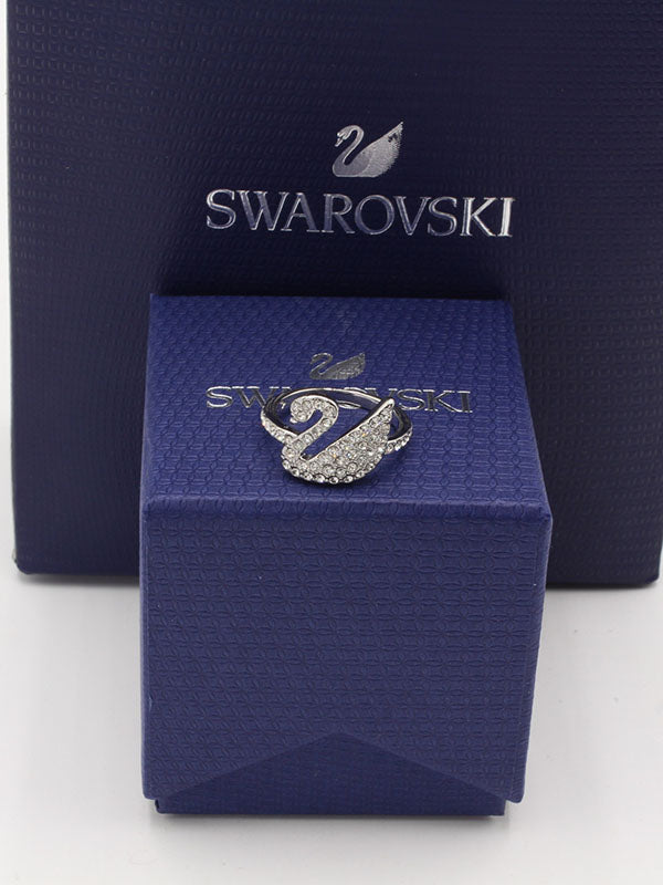 خاتم سواروفسكي سوان فضي خواتم Swarovski فضي 6