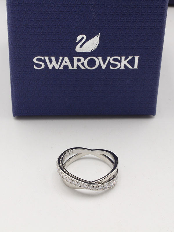 خاتم سواروفسكي اكس فضي خواتم Swarovski