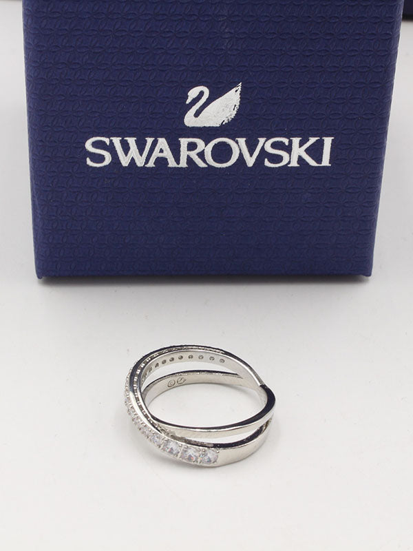 خاتم سواروفسكي اكس فضي خواتم Swarovski