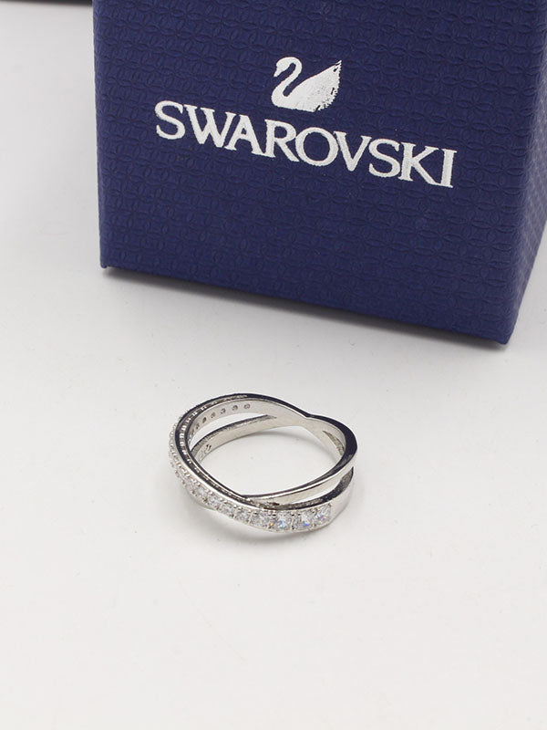 خاتم سواروفسكي اكس فضي خواتم Swarovski