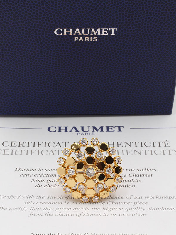 خاتم شومية زركون الجديد لوقو خواتم chaumet ذهبي 6