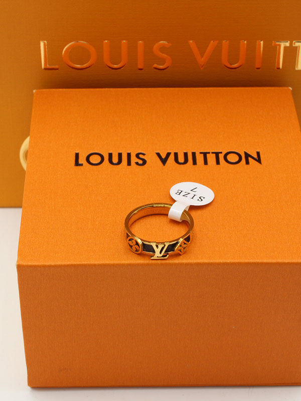 خاتم لويس فيتون براون ثري لوقو خواتم louis vuitton