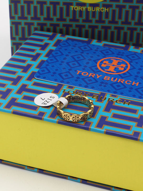 دبلة توري بورش ناعمة ميتال خواتم tory burch