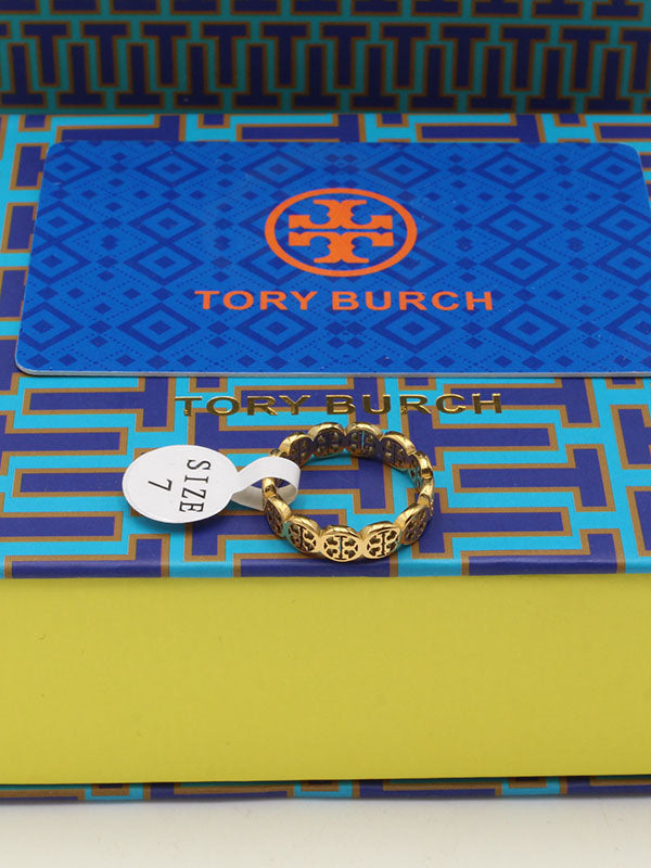 دبلة توري بورش ناعمة ميتال خواتم tory burch