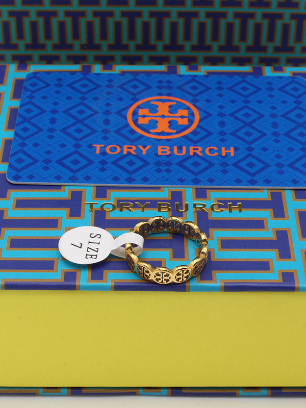 دبلة توري بورش ناعمة ميتال خواتم tory burch