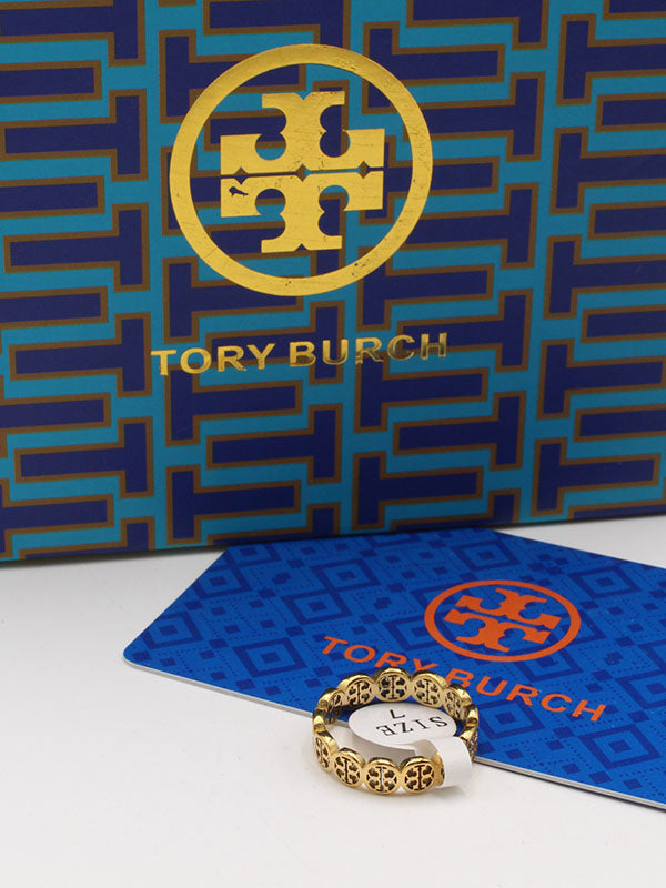 دبلة توري بورش ناعمة ميتال خواتم tory burch