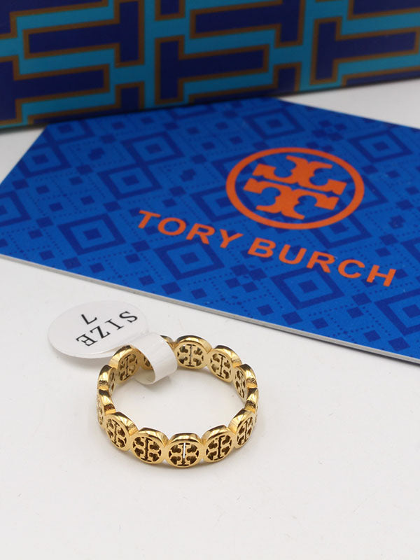 دبلة توري بورش ناعمة ميتال خواتم tory burch