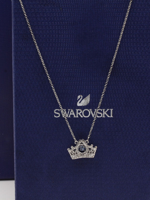 سلسال سواروفسكي كراون سلسال Swarovski فضي