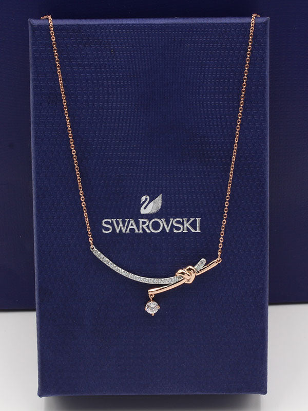 سلسال سواروفسكي تانقلد سلسال Swarovski برونزي