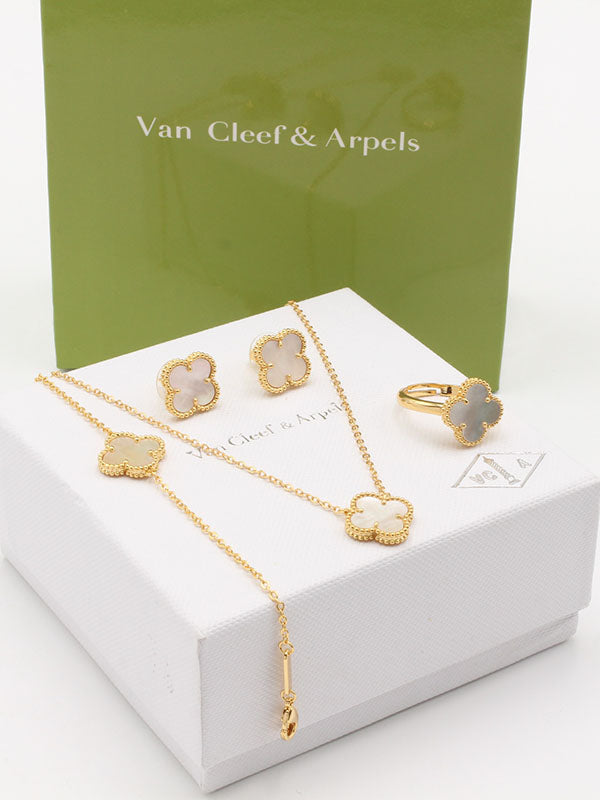 طقم فان كليف شيل وردة 4 قطع اطقم van cleef