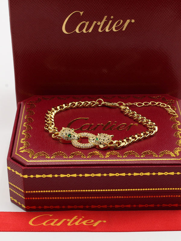 اسواره كارتير تايقر زركون جنزير اسواره CARTIER ذهبي