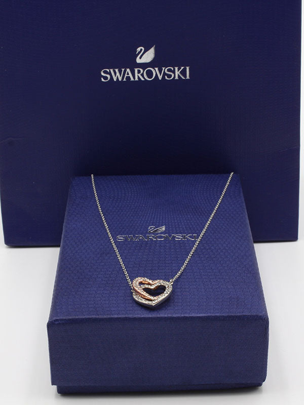 سلسال سواروفسكي هارت روز قولد سلسال Swarovski